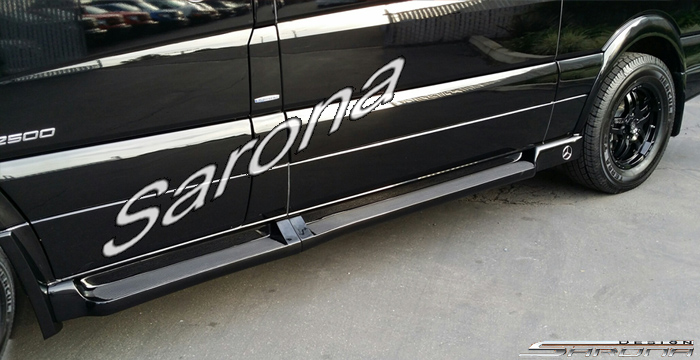 Custom Mercedes Sprinter  Van Running Boards (2007 - 2017) - $980.00 (Part #MB-005-SB)